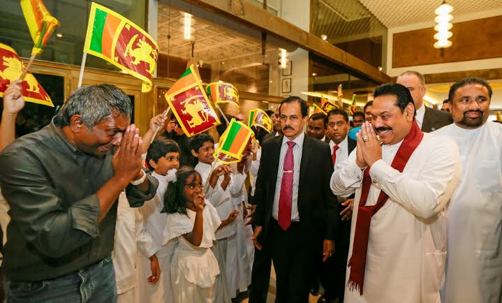 Sri Lankan community in Milan welcomes President