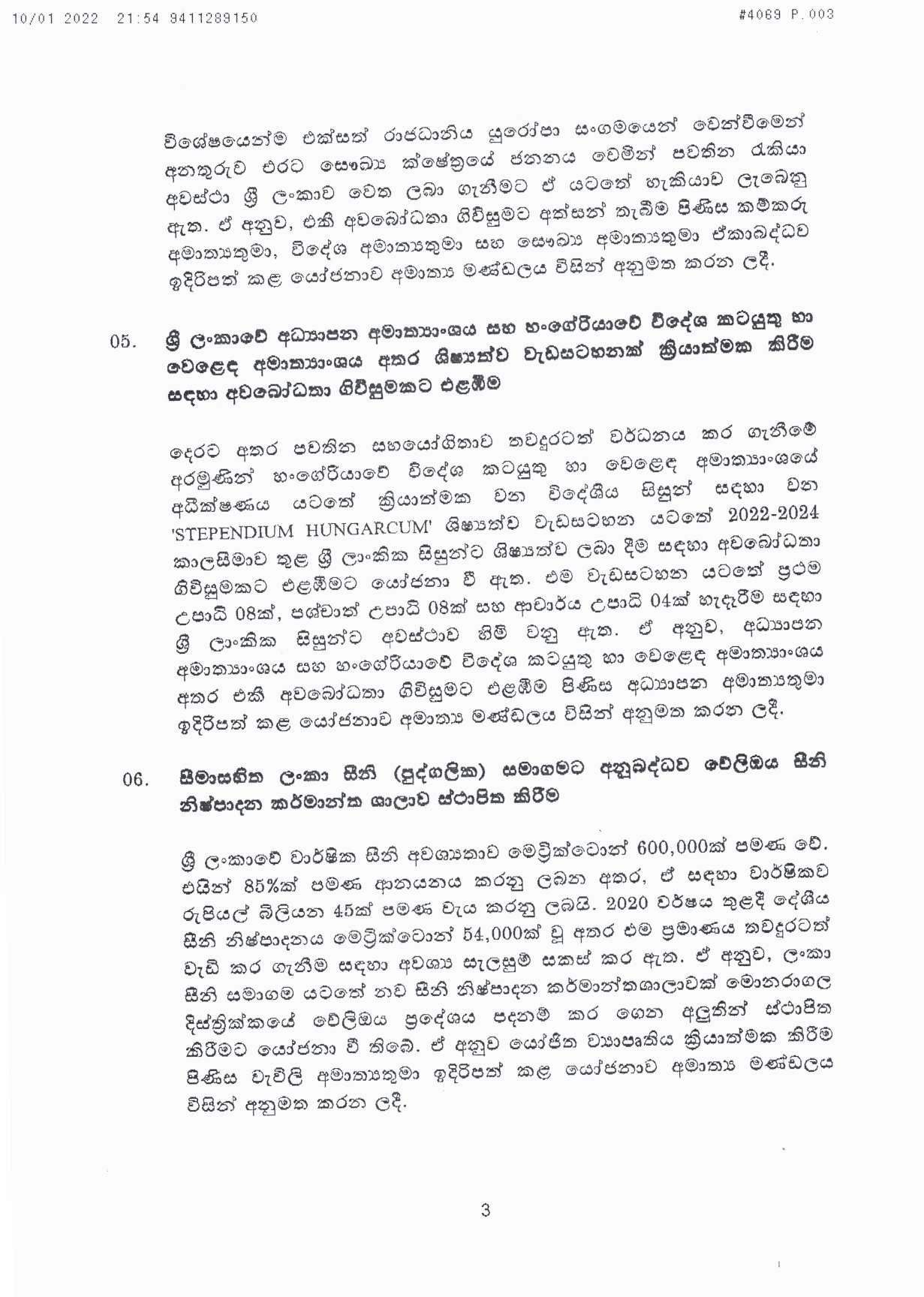 Cabinet Decision on 10.01.2022 page 003