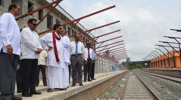 Jaffna railway construction