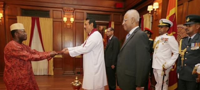 New Ambassador Mr. Zigmund Bertok Credentials to President Rajapaksa