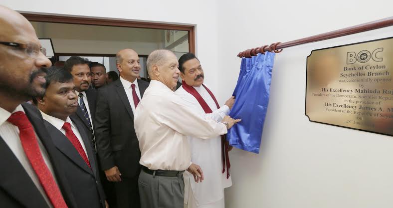 President Open New Branches in Seychelles BOC