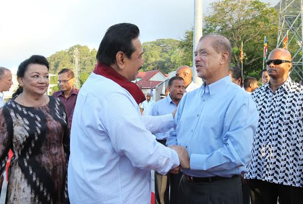 President Rajapaksa Departs Seychelles