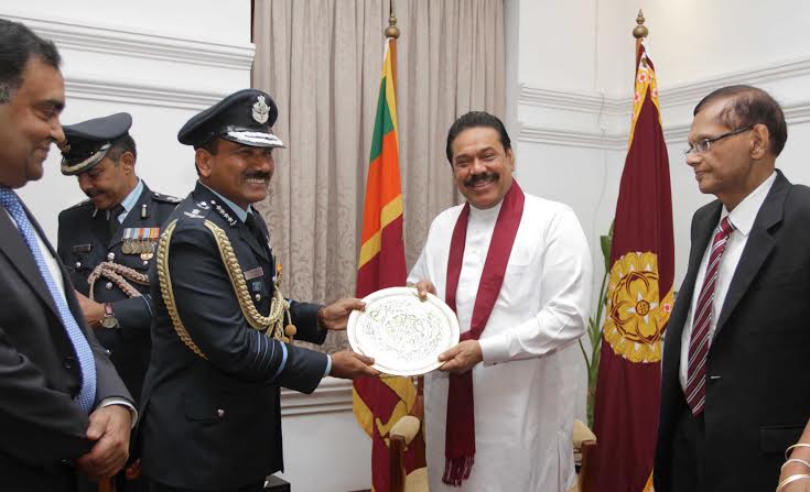 Indias Air Staff Chief Calls on President Rajapaksa 2