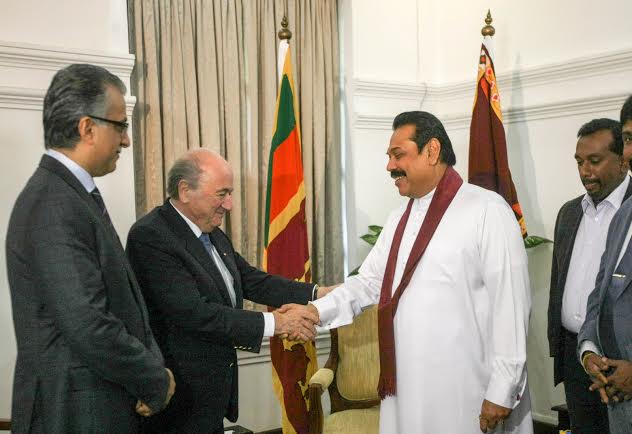 FIFA President Calls on President Rajapaksa 1