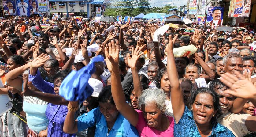 President at meetings in elpitiya 1