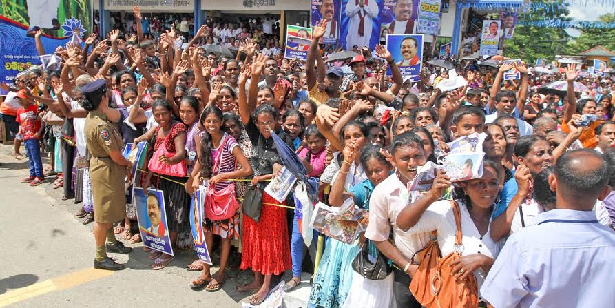 President at meetings in elpitiya 2