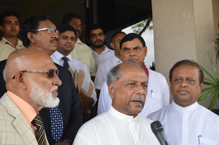 UPFA deposit at the Elections Secretariat behalf of Mahinda Rajapaksa 1