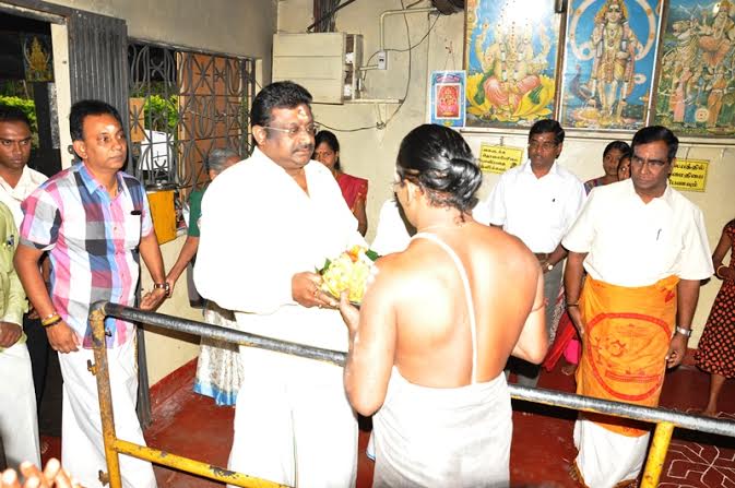 Minister Thondaman  Kovil Church and  temple visit 2