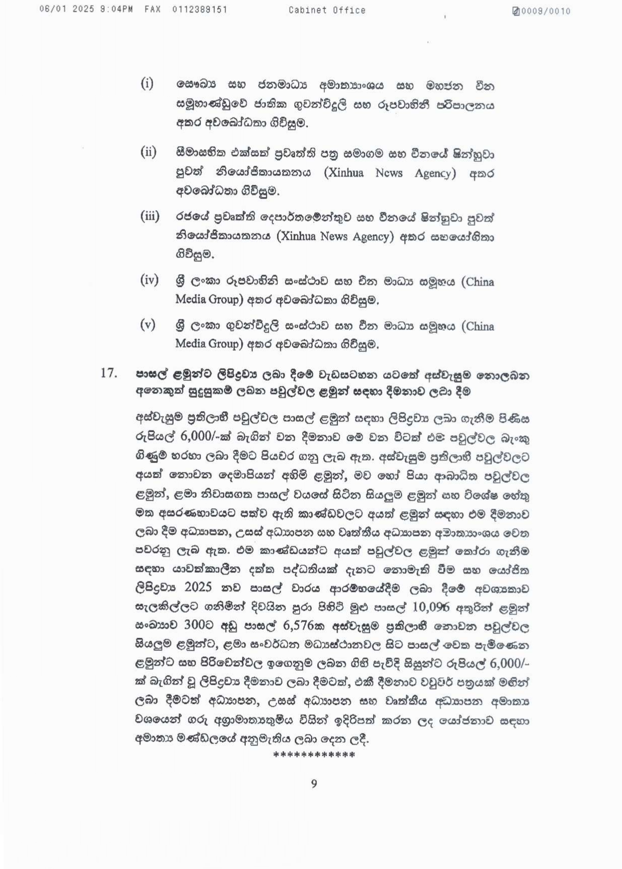 Cabinet Decision on 06.01.2025 page 0009