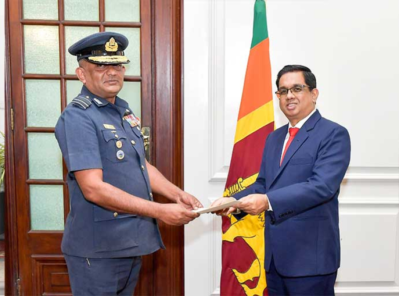 නව ගුවන් හමුදාපතිවරයා ලෙස එයාර් වයිස් මාර්ෂල් වාසු බන්දු එදිරිසිංහ මහතා පත් කෙරේ