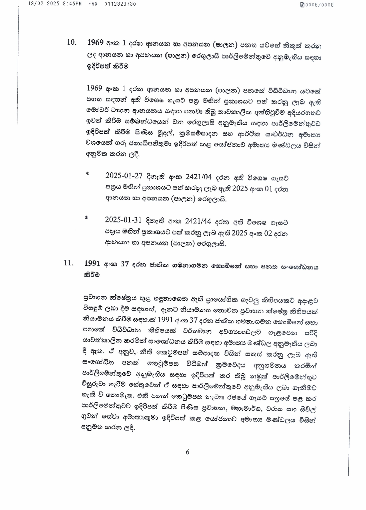 Cabinet Decisions on 19.02.2025 page 0006