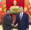 ජනපති හා වියට්නාම් කොමියුනිස්ට් පක්ෂයේ ප්‍රධාන ලේකම් අතර හමුවක්