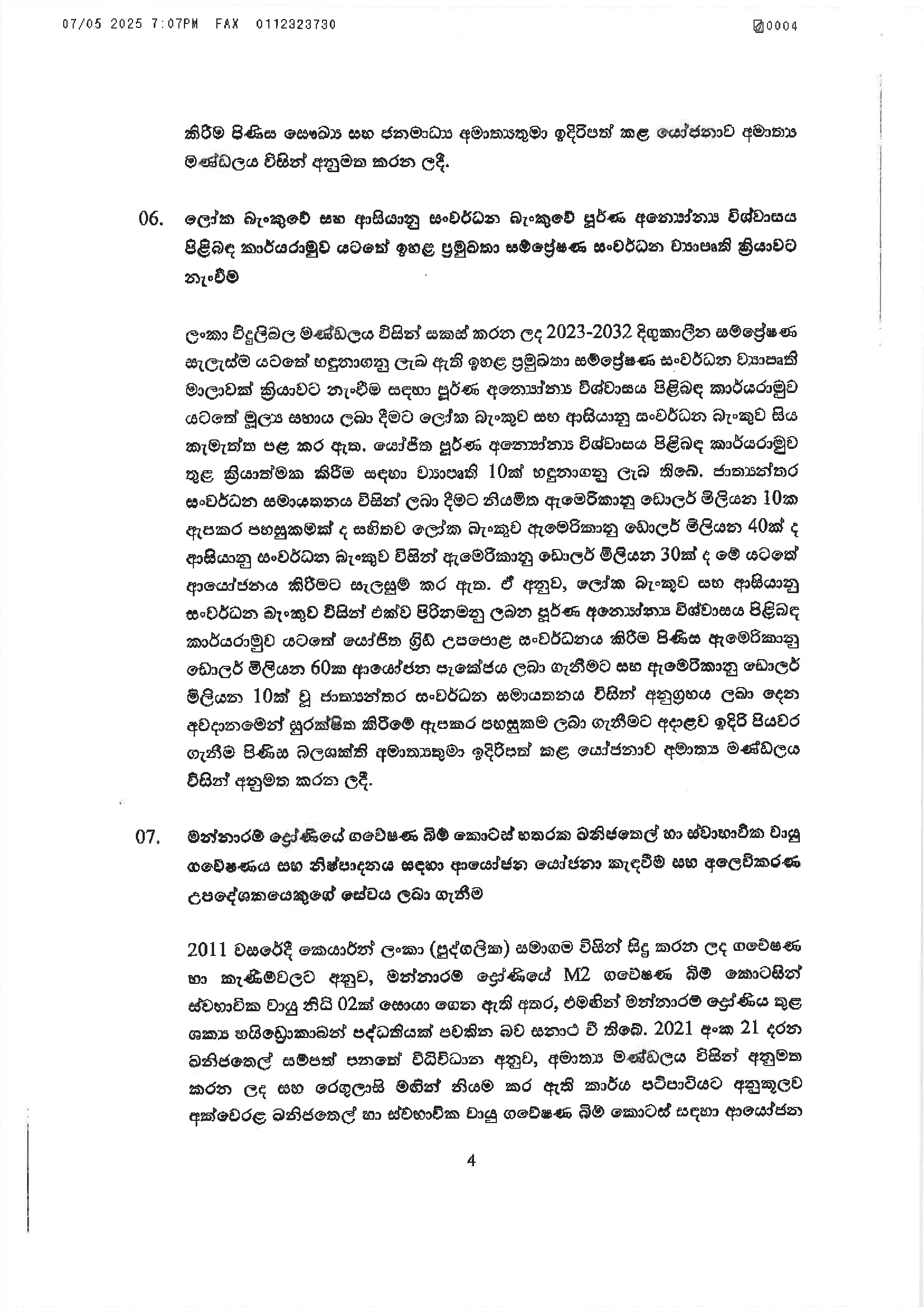 Cabinet Decisions on 07.05.2025 4 of 7