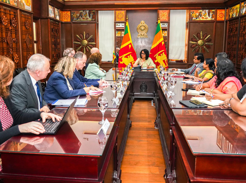 අග්‍රාමාත්‍යවරිය සහ GSP+ අධීක්ෂණ මෙහෙයුම සඳහා යුරෝපා සංගම් නියෝජිත පිරිස අතර හමුවක්
