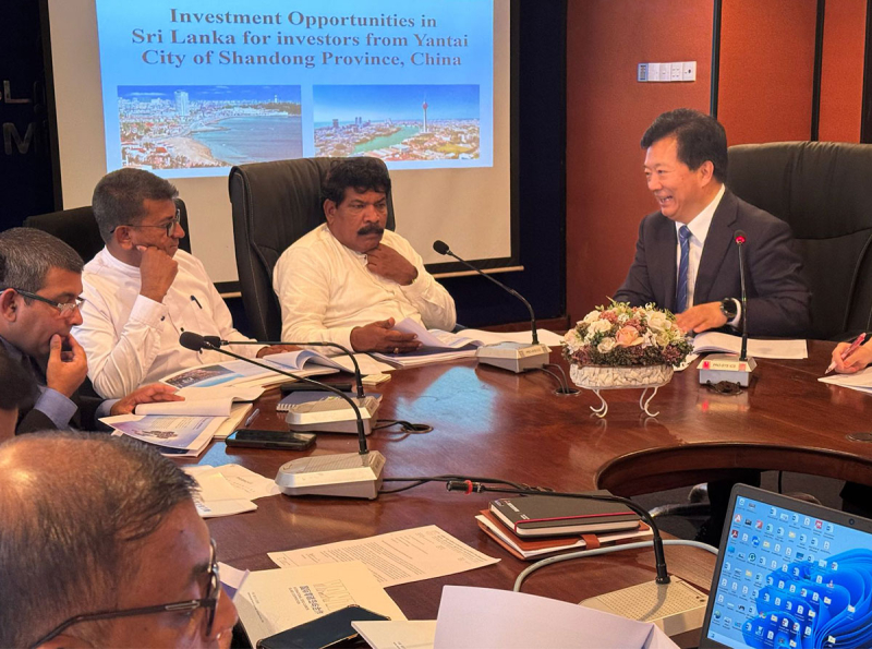 ශ්‍රී ලංකාවේ ධීවර ක්ෂේත්‍රයේ ආයෝජන අවස්ථා පිළිබඳව චීනයේ නියෝජිත පිරිසක් සමඟ විශේෂ සාකච්ඡාවක්