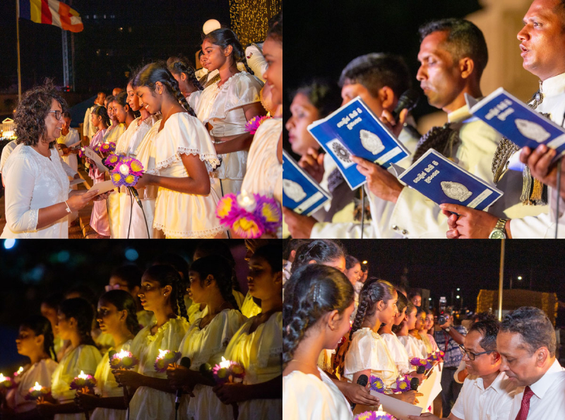ජනාධිපති කාර්යාල පරිශ්‍රය ආශ්‍රිත වෙසක් සැමරුම් තෙවන දිනටත් 
