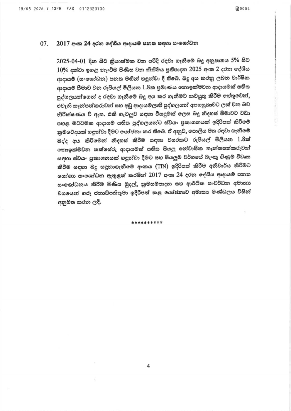 Cabinet Decisions on 19.05.2025 4