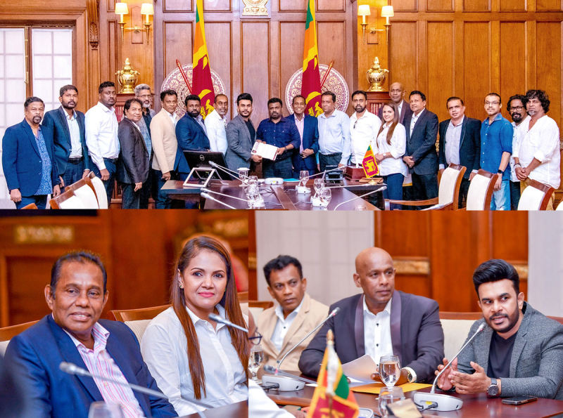ජනපති සහ ශ්‍රී ලාංකික ප්‍රාසාංගික කලාකරුවන්ගේ ඒකාබද්ධ සංසදය  අතර හමුවක්