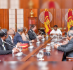 ජනපති සහ ජාත්‍යන්තර සිංහ සමාජයේ සභාපති අතර හමුවක්