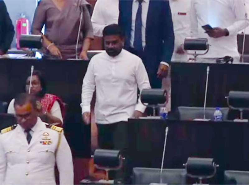 ජනපති පාර්ලිමේන්තුවට