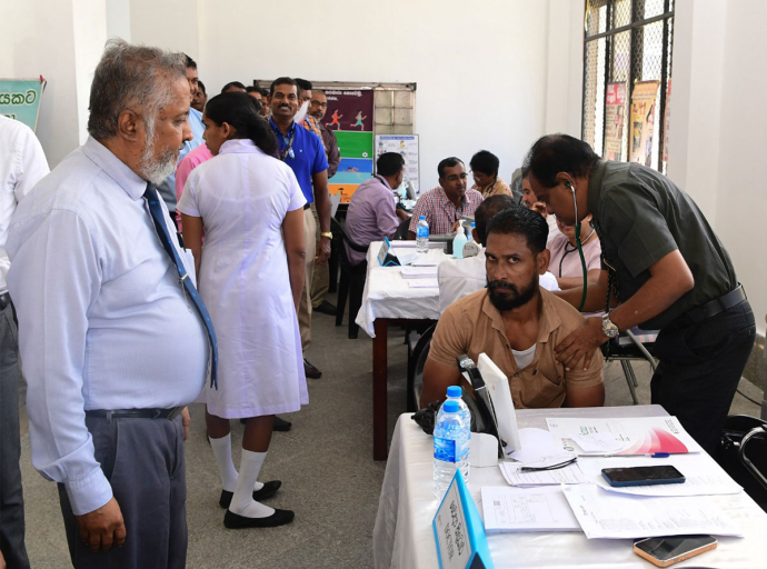 පළමු වරට මධ්‍යම තැපැල් හුවමාරුවේ කාර්ය මණ්ඩලයට ජංගම සුව සායනයක්