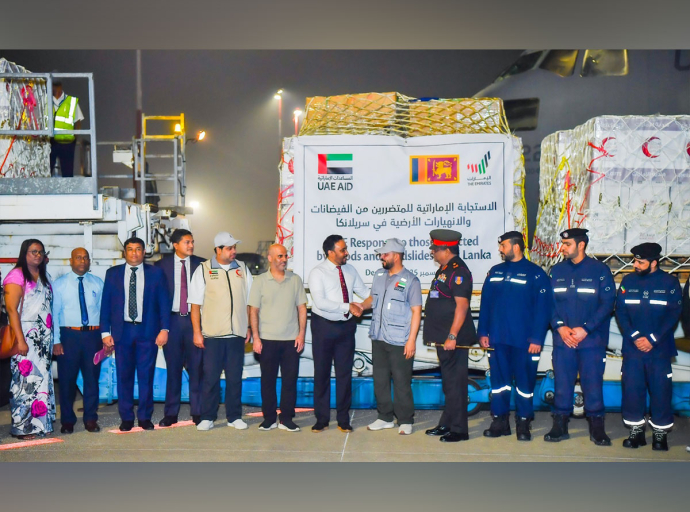 ආපදාවට පත් වූ ජනතාව වෙනුවෙන් එක්සත් අරාබි එමීර් රාජ්‍යයෙන් ආධාර