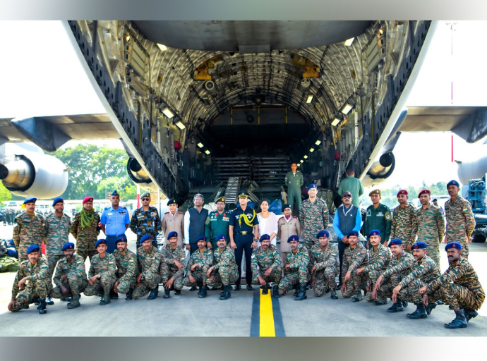 බේලි පාලම් කොටස් රැගෙන ඉන්දියානු ගුවන් යානයක් මෙරටට ළගා වෙයි 