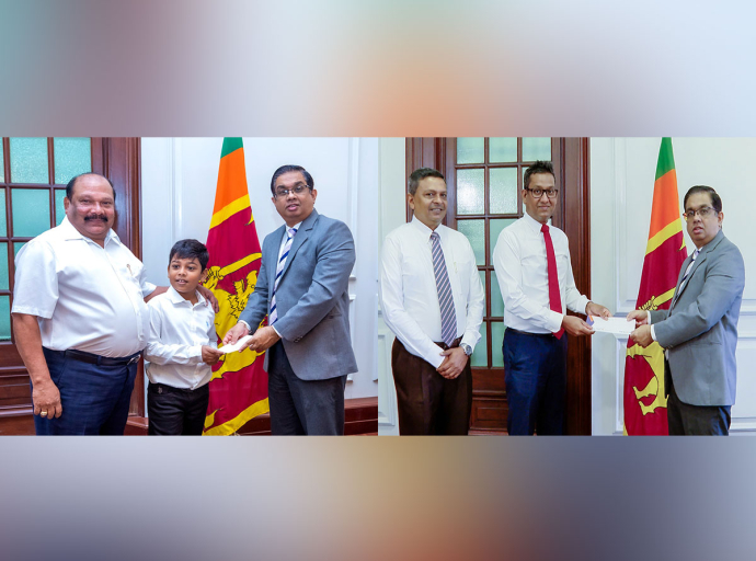 ‘Rebuilding Sri Lanka’ අරමුදලට රුපියල් ලක්ෂ 100ක  මූල්‍යමය පරිත්‍යාගයක් 