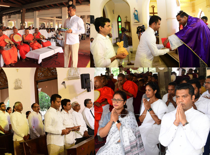 කළුතර දිස්ත්‍රික්කයේ සර්ව ආගමික වැඩසටහන්  සෞඛ්‍ය හා ජනමාධ්‍ය අමාත්‍යවරයාගේ  ප්‍රධානත්වයෙන්
