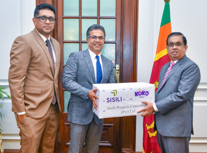 Sisili Projects Consortium Pvt Ltd වෙතින් රුපියල් මිලියන දෙකක් වටිනා ළදරු සනීපාරක්ෂක ද්‍රව්‍ය පරිත්‍යාගයක් 