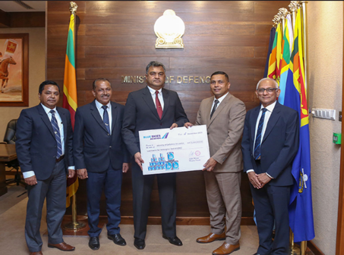 ශ්‍රී ලංකා ගුවන් හමුදාවට රුපියල් මිලියන 5ක් වටිනා ලිහිසි තෙල් තොගයක් පරිත්‍යාග කෙරේ