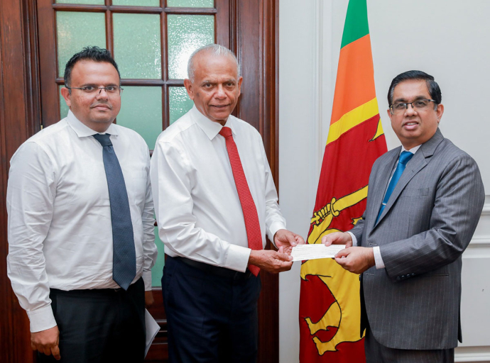 ‘Rebuilding Sri Lanka’ අරමුදලට	Maga Engineering (Pvt) Ltd වෙතින් මූල්‍ය පරිත්‍යාගයක්