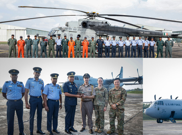 මානුෂීය මෙහෙයුම් සදහා පැමිණි ඇමෙරිකානු ගුවන් හමුදාවේ  හා ඉන්දීය ගුවන් හමුදාවේ  යානා දිවයිනෙන් පිටව යයි