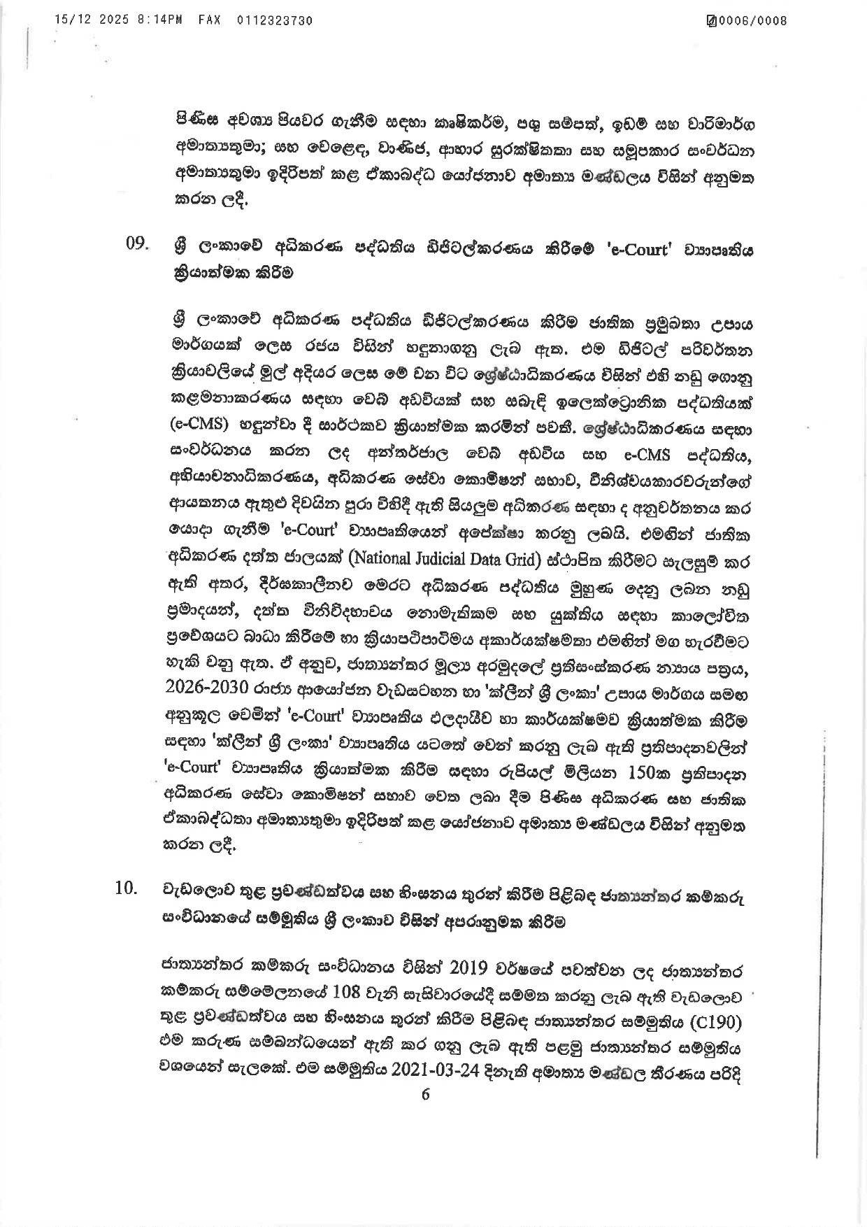 Cabinet Decisions on 15.12.2025 page 0006