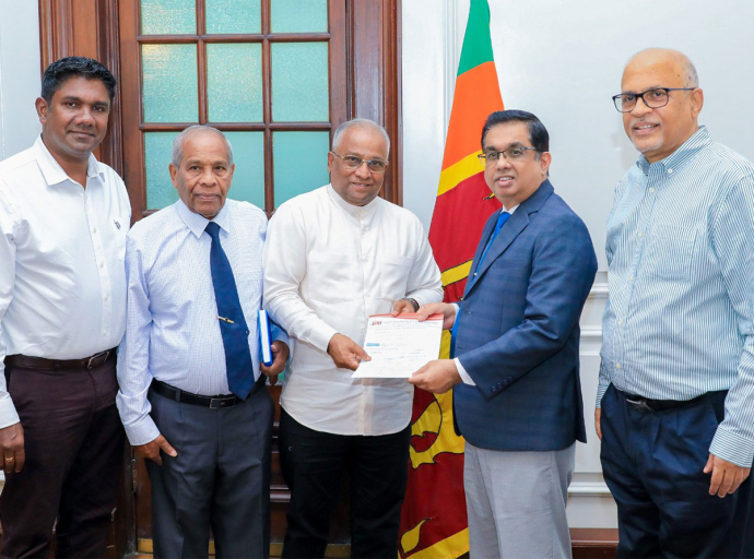 විපතට පත් ජනතාවට සහන සැලසීමට The Ceylon Hardware Merchants Association වෙතින් මූල්‍යමය පරිත්‍යාගයක්