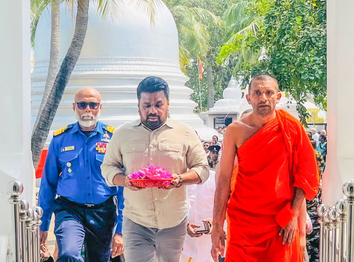 ජනපති  අද (16) දහවල් නාගදීප රජමහා විහාරය  වැඳ පුදා ගනී