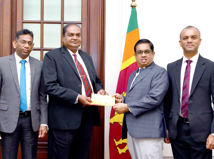 Rebuilding Sri Lanka අරමුදලට සංවර්ධන ලොතරැයි මණ්ඩලයෙන් රුපියල් මිලියන 15.5ක මූල්‍ය පරිත්‍යාගයක්