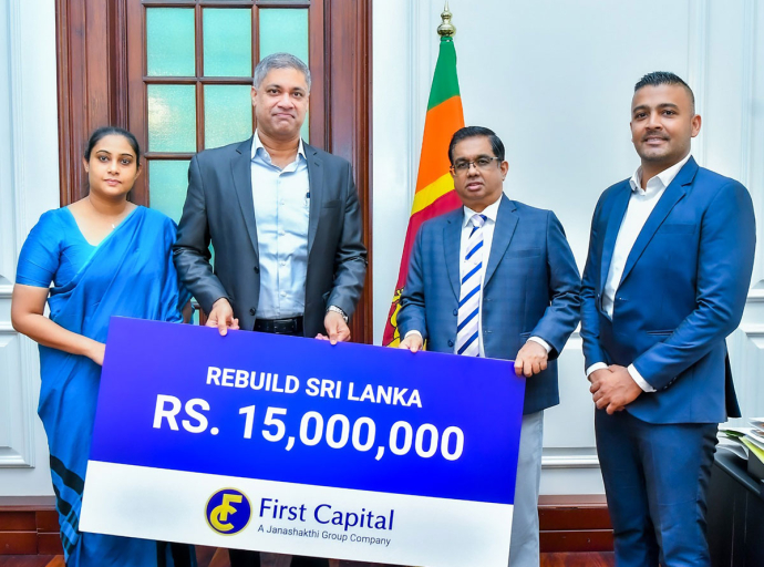 Rebuilding Sri Lanka අරමුදලට First Capital Holdings PLC  වෙතින් මූල්‍යමය පරිත්‍යාගයක්