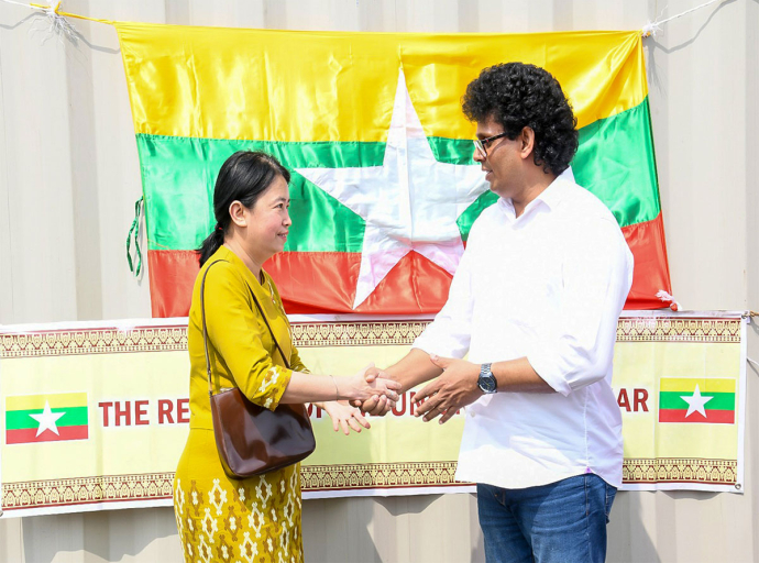 ආපදාවට පත්  ජනතාවට සහන සැලසීම සඳහා මියන්මාර රජයෙන් මෙට්‍රික් ටොන් 500ක සහල් තොගයක්