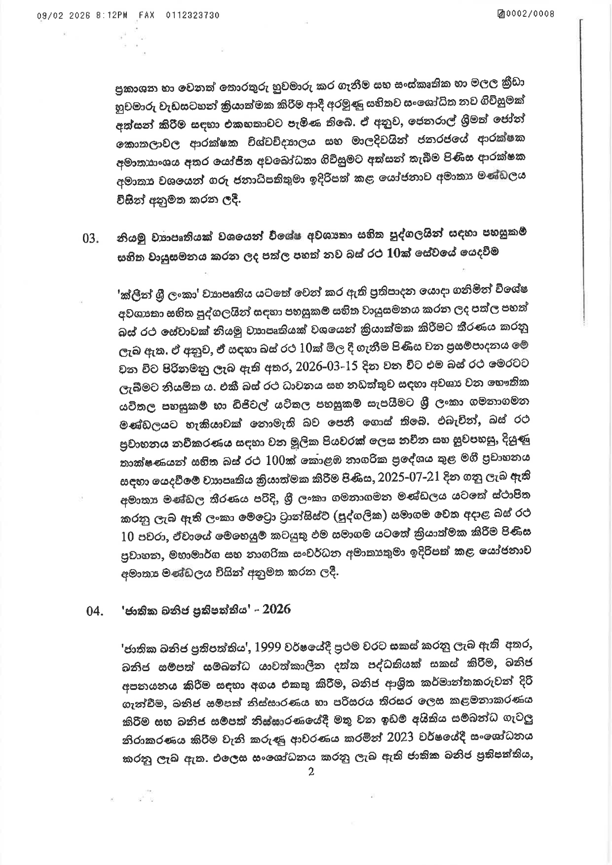 Cabinet Decisions on 09.02.2026 page 0002