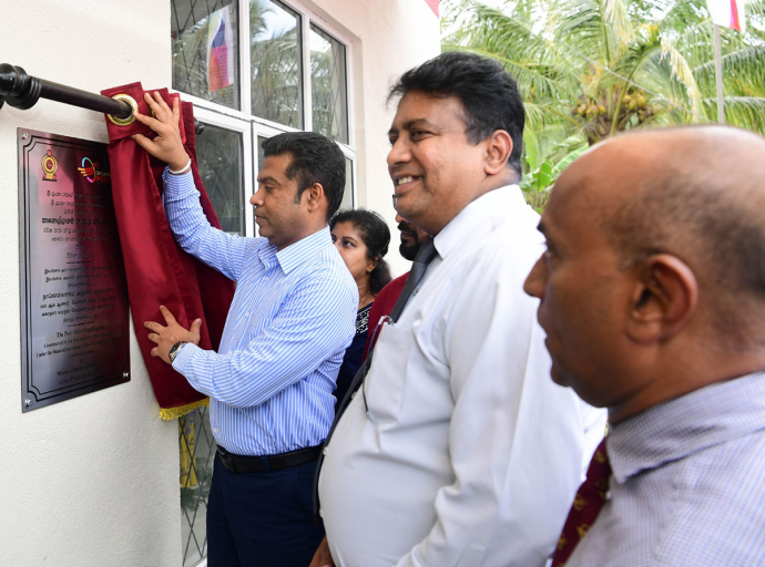 වැඩිම Speed Post  ආදායම් රැස්කළ  නාගොල්ලාගම තැපැල් කාර්යාලයට අංග සම්පූර්ණ තැපැල් කාර්යාල ගොඩනැගිල්ලක්