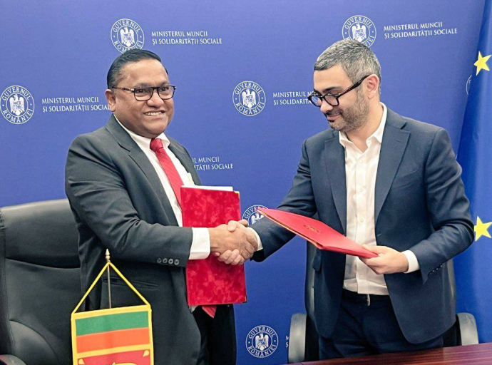 ශ්‍රී ලංකාව සහ රුමේනියාව අතර කම්කරු සහයෝගීතාව පිළිබඳ අවබෝධතා ගිවිසුමකට අත්සන් තැබේ