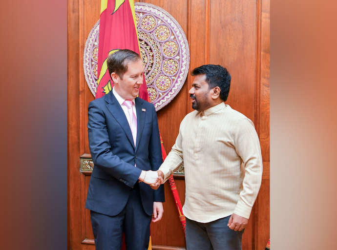 ඇමරිකා එක්සත් ජනපදයේ දකුණු සහ මධ්‍යම ආසියාව සඳහා විශේෂ නියෝජිතවරයා ජනපති හමු වෙයි 