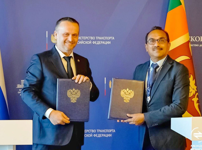 ශ්‍රී ලංකා රුසියා ප්‍රවාහන සහයෝගීතාවට ඉදිරි පියවරක් ලෙස අවබෝධතා ගිවිසුමක්