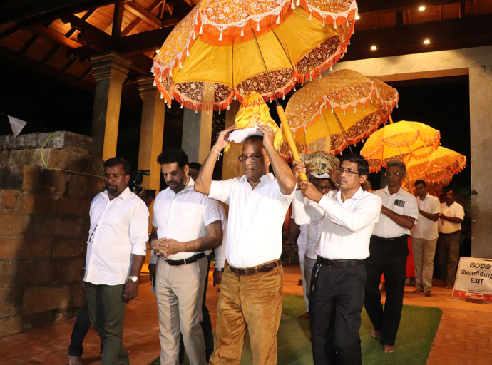 ජාතික අලුත් සහල් මංගල්‍යයට සමගාමීව ජය ශ්‍රී මහා බෝධින් වහන්සේ අබියසදී පිරිත් සජ්ඣායනයක්