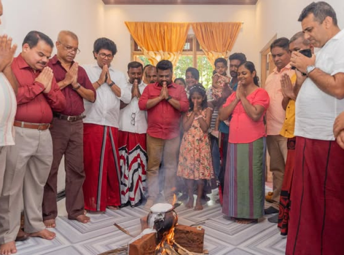 දිට්වා සුළි කුණාටුවෙන් විනාශයට පත්,  රජයේ වන්දි යටතේ යළි ඉදිකෙරුණු නව නිවසක අලුත් අවුරුදු සැමරුමට ජනපති එක් වෙයි 