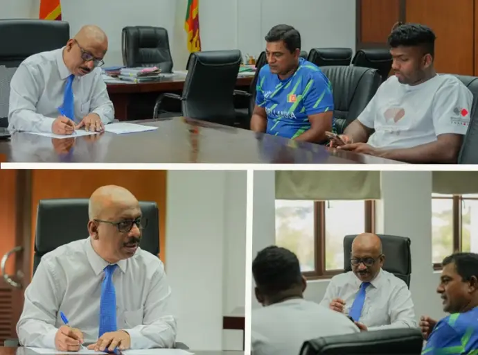 ජාත්‍යන්තර ජයගත් රුමේෂ් තරංග ක්‍රීඩා අමාත්‍යවරයා හමුවෙයි