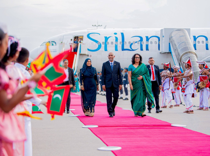 දෙදින රාජ්‍ය සංචාරයක් සඳහා මාලදිවයින් ජනපති දිවයිනට