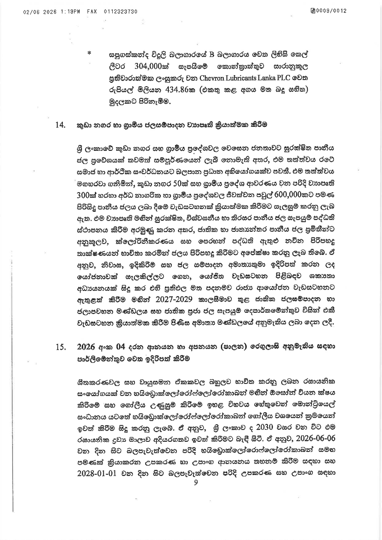 Cabinet Decisions on 01.06.2026 page 0009