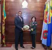 ආරක්‍ෂක ලේකම්වරයා සහ චීන තානාපති කාර්යාලයේ නව ආරක්ෂක උපදේශක අතර හමුවක්